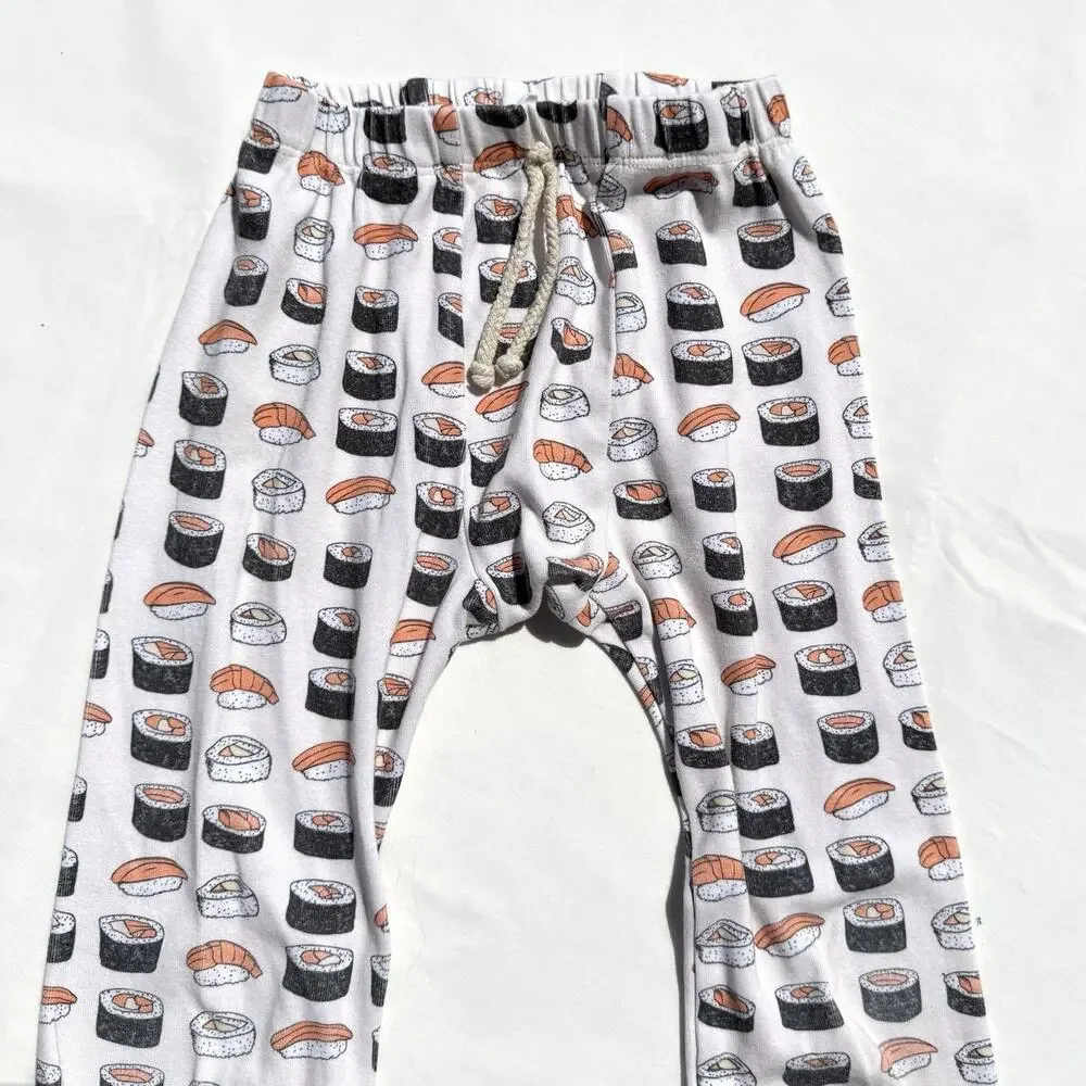 Little One Shop Unisex Kids 6-7 Sushi Print Pajama Set Girls Boys